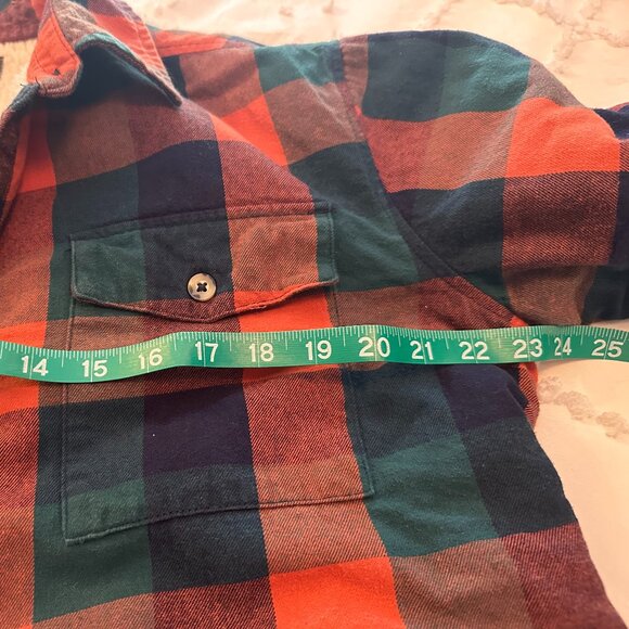 Natural Reflections Sherpa Lined Plaid Flannel Jacket/Shirt Size Large - Picture 7 of 7